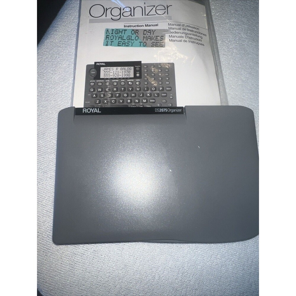 Pocket Organizer Royal DS2075 WORKS!